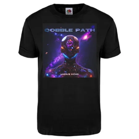 Cobble Path Designer Tee by Lucius Echo Music featuring a unique graphic design.