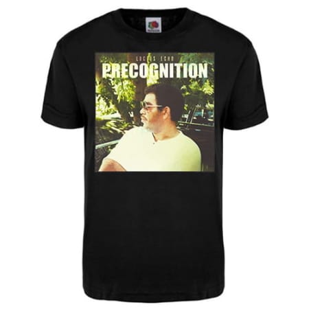 Precognition Designer Tee by Lucius Echo Music featuring a unique graphic design.