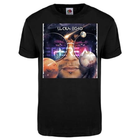 Ethereal Designer Tee by Lucius Echo Music featuring a creative graphic design.